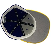 Atlanta Braves Royal Blue and Yellow Drumline 2 30th Season Side Patch Gray UV New Era 59Fifty Fitted Hat
