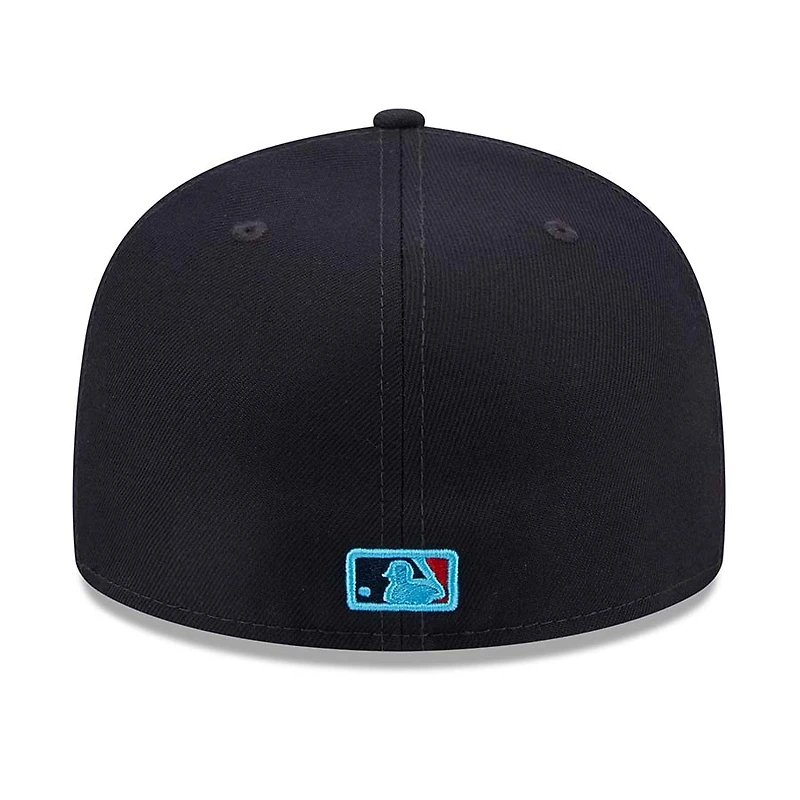 Atlanta Braves Fathers Day 2023 On Field Teal Blue UV New Era 59FIFTY Fitted Hat