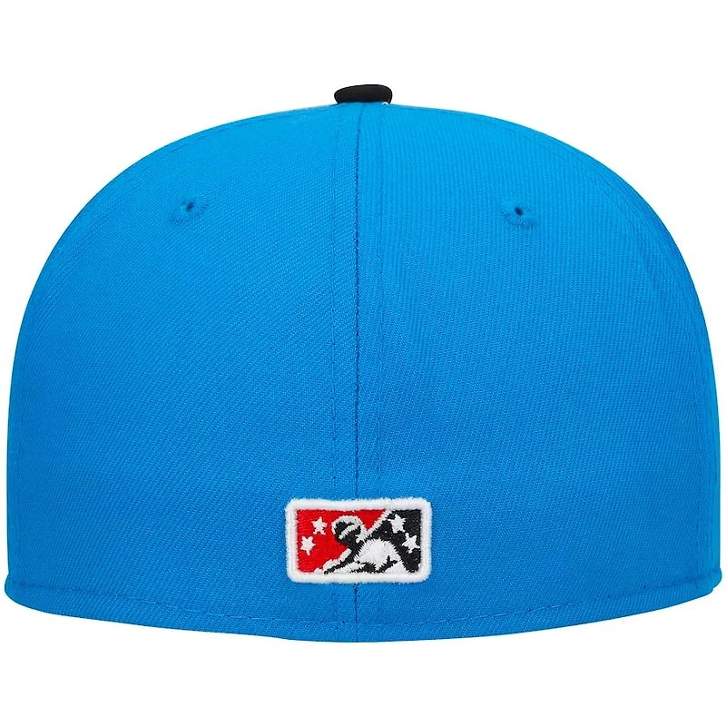 Rocket City Trash Pandas Blue Authentic Collection Alternate New Era 59FIFTY Fitted Hat