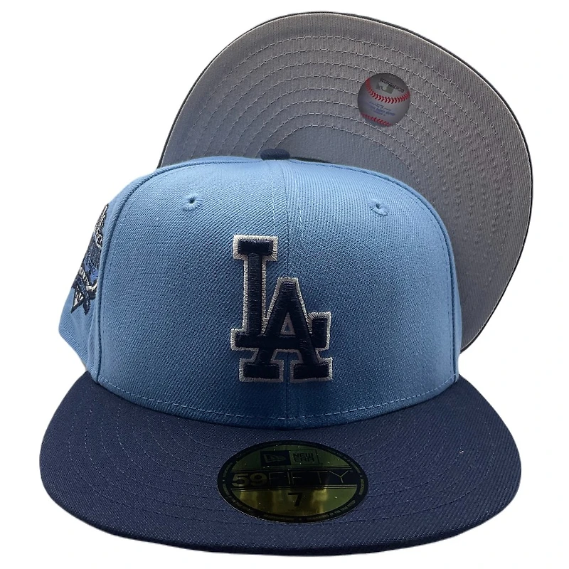Los Angeles Dodgers Blue Two Tone 40th Anniversary Side Patch Gray UV 59FIFTY Fitted Hat