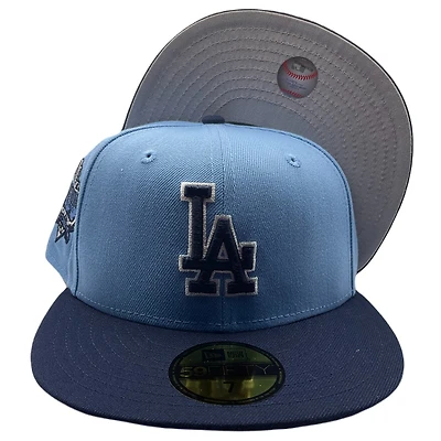 Los Angeles Dodgers Blue Two Tone 40th Anniversary Side Patch Gray UV 59FIFTY Fitted Hat