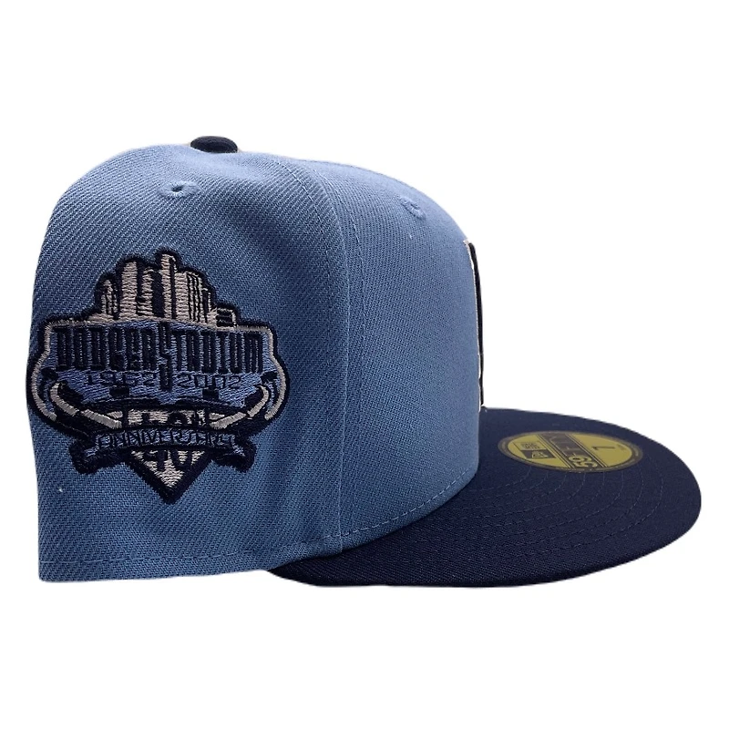 Los Angeles Dodgers Blue Two Tone 40th Anniversary Side Patch Gray UV 59FIFTY Fitted Hat