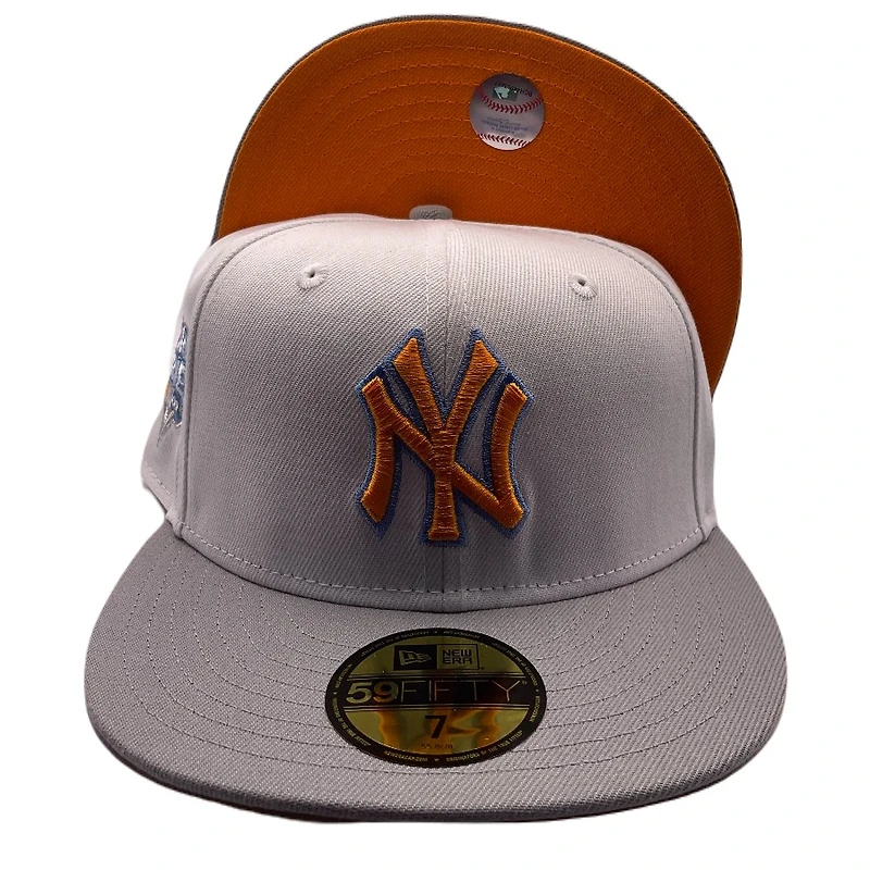 New York Yankees White 2009 World Series Patch Orange UV 59FIFTY Fitted Hat
