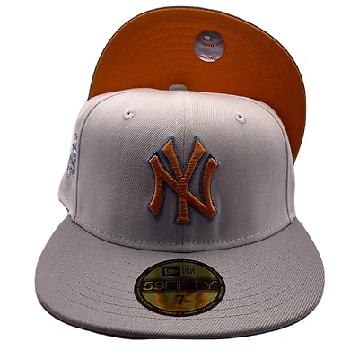 New York Yankees White 2009 World Series Patch Orange UV 59FIFTY Fitted Hat