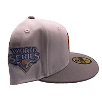 New York Yankees White 2009 World Series Patch Orange UV 59FIFTY Fitted Hat