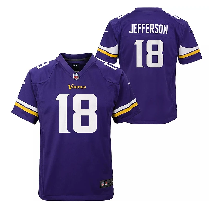 Youth Justin Jefferson Purple Nike Game Jersey