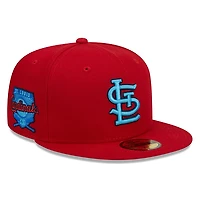 St. Louis Cardinals Fathers Day 2023 On Field Teal Blue UV New Era 59FIFTY Fitted Hat