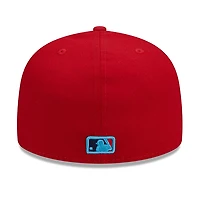St. Louis Cardinals Fathers Day 2023 On Field Teal Blue UV New Era 59FIFTY Fitted Hat