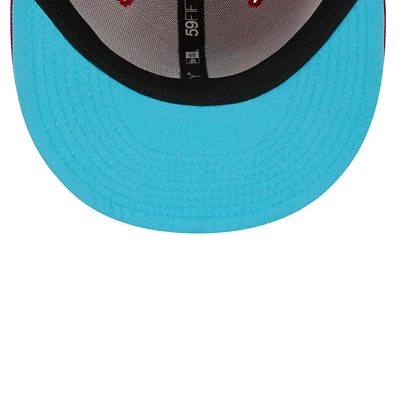 St. Louis Cardinals Fathers Day 2023 On Field Teal Blue UV New Era 59FIFTY Fitted Hat