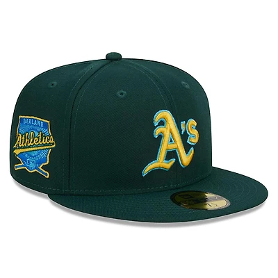 Oakland Athletics Fathers Day 2023 On Field Teal Blue UV New Era 59FIFTY Fitted Hat