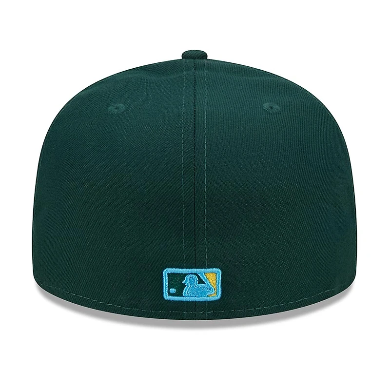 Oakland Athletics Fathers Day 2023 On Field Teal Blue UV New Era 59FIFTY Fitted Hat