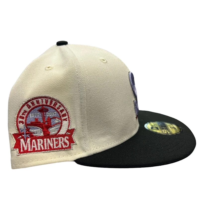 Seattle Mariners Chrome Two Tone Anime Pack 30th Anniversary Patch Gray UV New Era 59FIFTY Fitted Hat