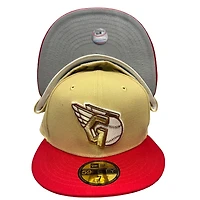 Cleveland Guardians Vegas Gold Two Tone Anime Pack 2022 ASG Patch Gray UV New Era 59FIFTY Fitted Hat