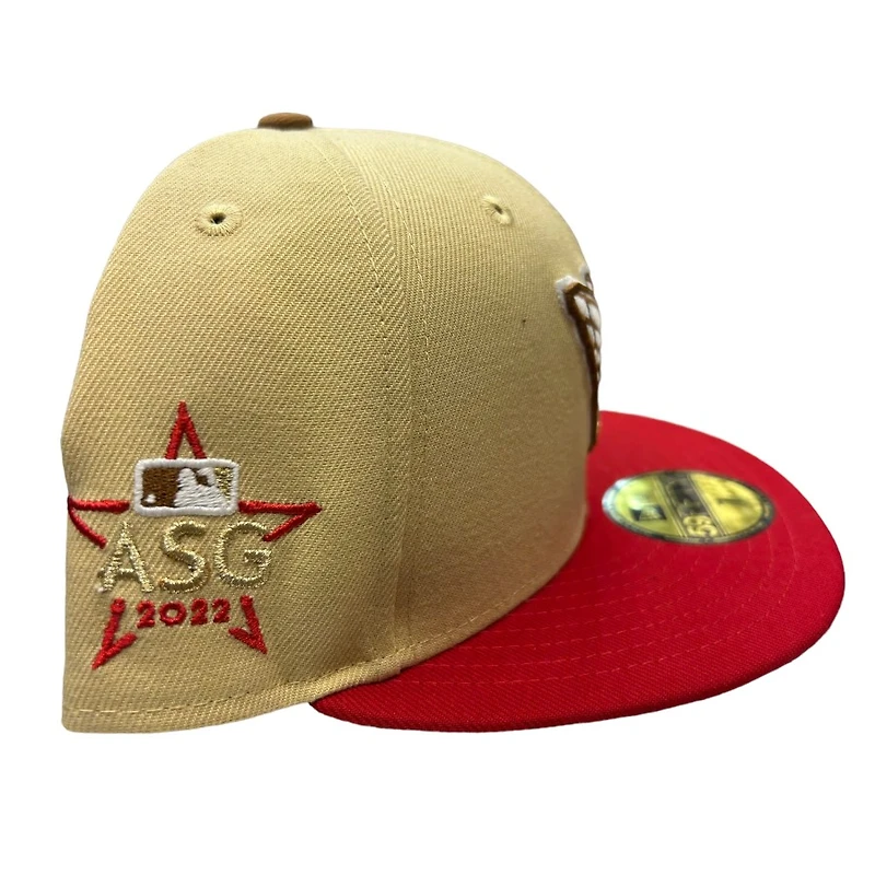 Cleveland Guardians Vegas Gold Two Tone Anime Pack 2022 ASG Patch Gray UV New Era 59FIFTY Fitted Hat