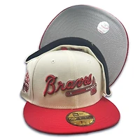 Atlanta Braves Chrome Two Tone 2021 WS Patch Gray UV 59FIFTY Fitted Hat