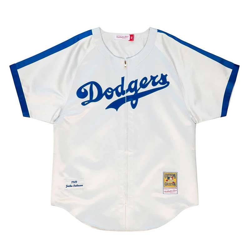Brooklyn Dodgers Jackie Robinson Mitchell & Ness MLB 1949 Authentic White Jersey