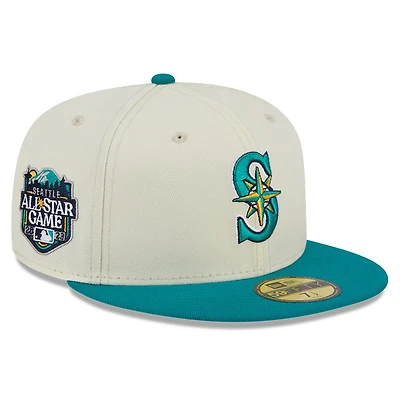 Seattle Mariners Chrome Two Tone 2023 ASG Patch Black UV New Era 59FIFTY Fitted Hat