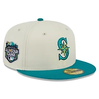 Seattle Mariners Chrome Two Tone 2023 ASG Patch Black UV New Era 59FIFTY Fitted Hat