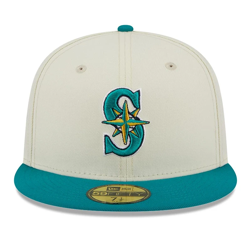 Seattle Mariners Chrome Two Tone 2023 ASG Patch Black UV New Era 59FIFTY Fitted Hat