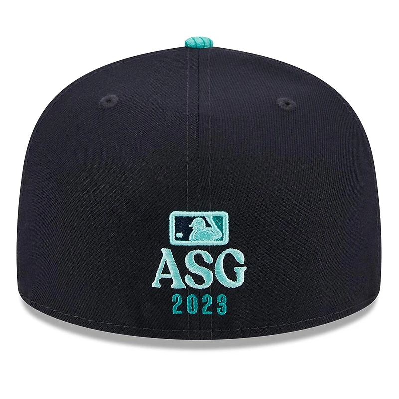 Seattle Mariners Navy Two Tone PNW Patch Teal UV New Era 59FIFTY Fitted Hat