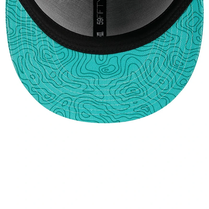 Seattle Mariners Navy Two Tone PNW Patch Teal UV New Era 59FIFTY Fitted Hat