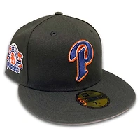San Diego Padres Black Navy Side Patch Gray UV 59FIFTY Fitted Hat