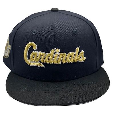 St. Louis Cardinals Navy Legends Pack 100th Anniversary Patch Grey UV New Era 59FIFTY Fitted Hat