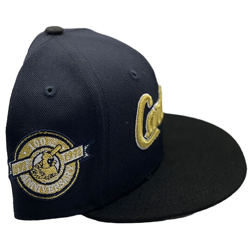 St. Louis Cardinals Navy Legends Pack 100th Anniversary Patch Grey UV New Era 59FIFTY Fitted Hat