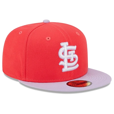 St. Louis Cardinals Red Two Tone Color Pack Grey UV New Era 59FIFTY Fitted Hat