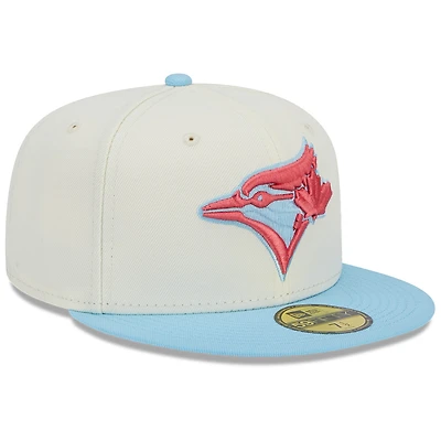 Toronto Blue Jays Cream Two Tone Color Pack Grey UV New Era 59FIFTY Fitted Hat
