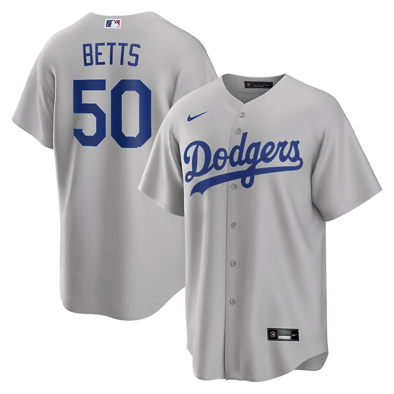 Los Angeles Dodgers Mookie Betts Nike Gray Alternate Jersey
