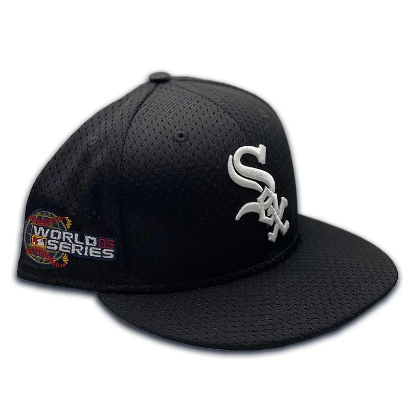 Chicago White Sox Black Pro Image Exclusive BP Mesh 2005 WS Patch Green UV 59FIFTY Fitted Hat