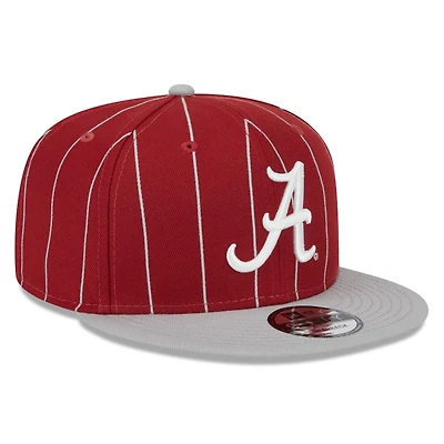 Alabama Crimson Tide Maroon Pinstripe Vintage 9FIFTY Snapback