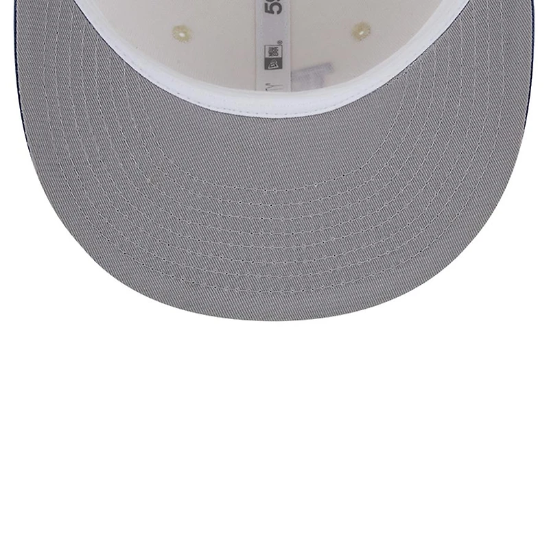 Los Angeles Dodgers Chrome Team Shimmer Gray UV 59FIFTY Fitted Hat