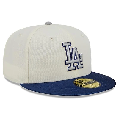 Los Angeles Dodgers Chrome Team Shimmer Gray UV 59FIFTY Fitted Hat