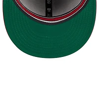 California Angels Navy Two Tone Retro Script Green UV 59FIFTY Fitted Hat