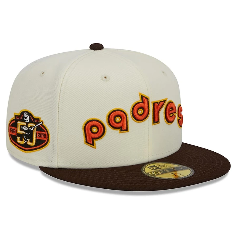 San Diego Padres Chrome Two Tone Retro Script Green UV 59FIFTY Fitted Hat