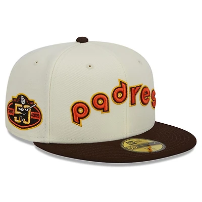 San Diego Padres Chrome Two Tone Retro Script Green UV 59FIFTY Fitted Hat