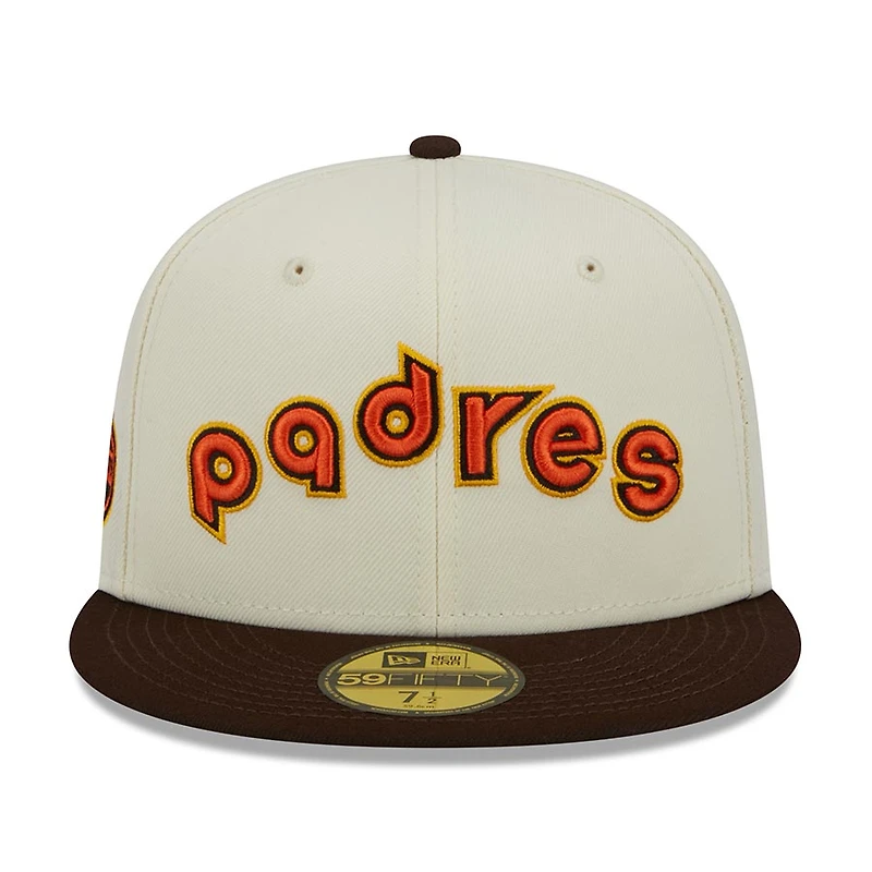 San Diego Padres Chrome Two Tone Retro Script Green UV 59FIFTY Fitted Hat