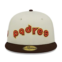 San Diego Padres Chrome Two Tone Retro Script Green UV 59FIFTY Fitted Hat