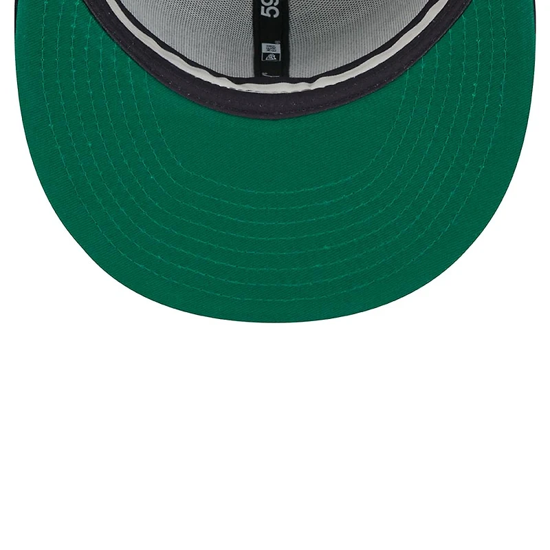 Seattle Mariners Teal Two Tone Retro Script Green UV 59FIFTY Fitted Hat