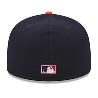 Houston Astros Navy Two Tone Retro Script Green UV 59FIFTY Fitted Hat