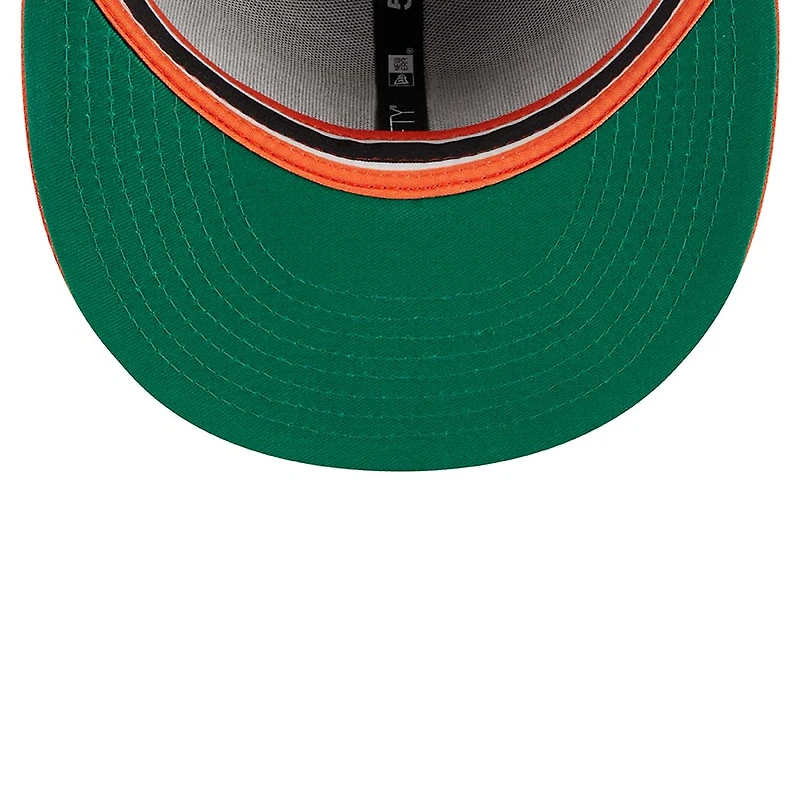 San Francisco Giants Black Two Tone Retro Script Green UV 59FIFTY Fitted Hat