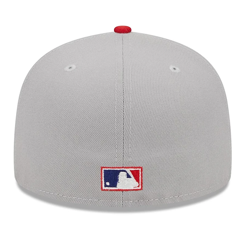 St. Louis Cardinals Gray Two Tone Retro Script Green UV 59FIFTY Fitted Hat