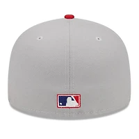 St. Louis Cardinals Gray Two Tone Retro Script Green UV 59FIFTY Fitted Hat