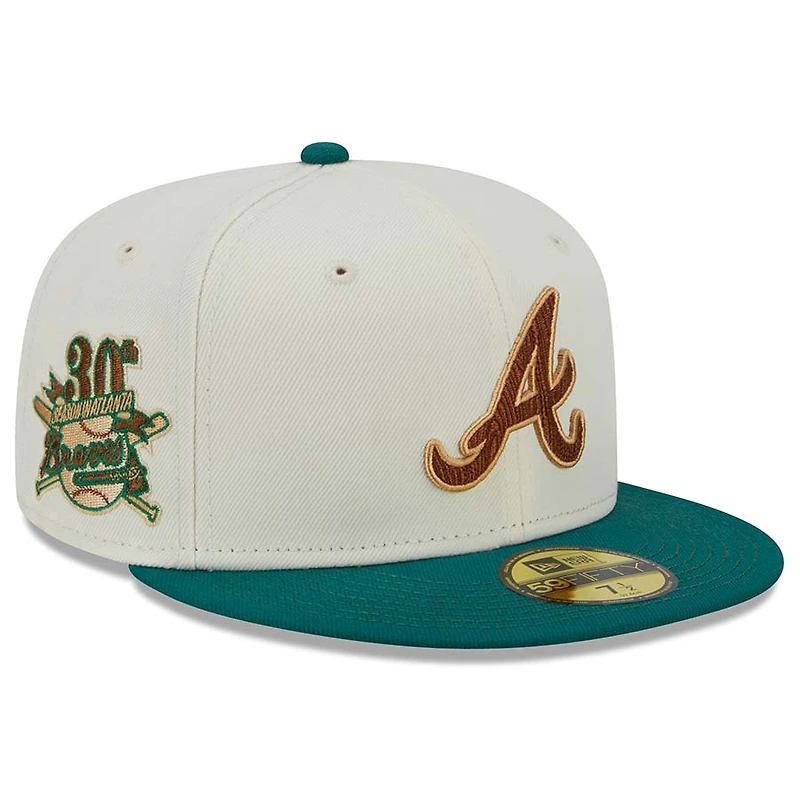 Atlanta Braves Chrome Camp Collection Gray UV 59FIFTY Fitted Hat