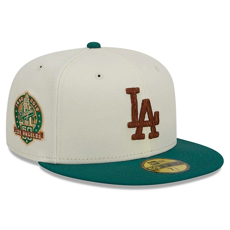 Los Angeles Dodgers Chrome Camp Collection Gray UV Annual Clearance 59FIFTY Fitted Hat