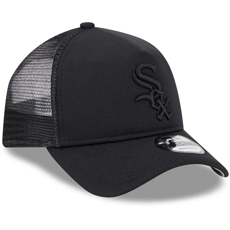 Chicago White Sox Black All Day Trucker New Era 9FORTY A-Frame Snapback