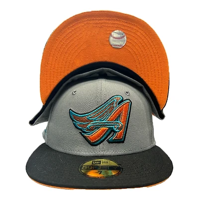 Los Angeles Angels Gray Two Tone 50th Anniversary Patch Orange UV New Era 59FIFTY Fitted Hat