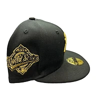 New York Yankees Black 1996 World Series Patch Gray UV Era 59FIFTY Fitted Hat